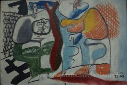 Debout de deux Femmes (AU Tronc d'Arbre)