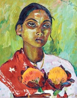 Portrait d'une femme indienne