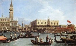 Retour du Bucentoro à la molo le jour de l'ascension