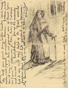 Vieille femme vue par derrière