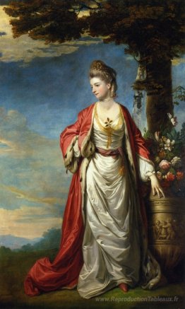 Mme Trecothick, pleine longueur, en robe de mascarade turque, à