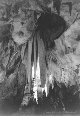 Rideau Onyx dans la salle Papoose, Carlsbad Caverns