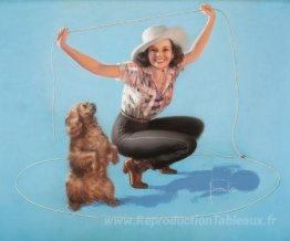Essayez ceci (Cowgirl avec lasso)