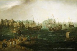 Navires qui échangent à l'est
