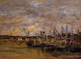 Bateaux de pêche des portrieux à marée basse