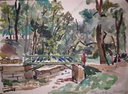 Kislovodsk. Le pont dans le parc.