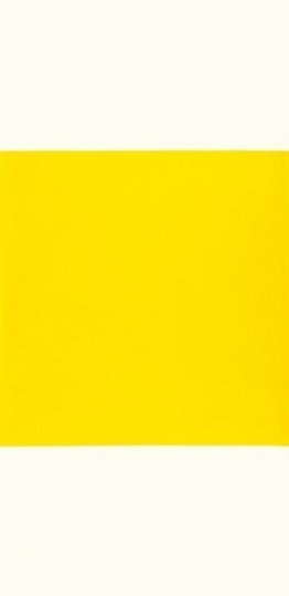 Carré jaune sur fond blanc