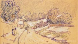 Neige précoce à Louveciennes