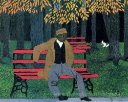 Homme sur un banc