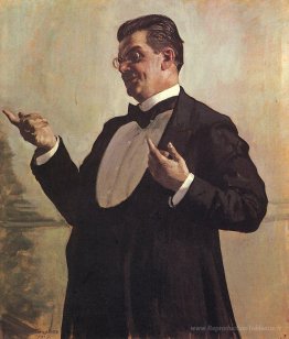 Portrait de l'acteur russe Vasily Luzhsky