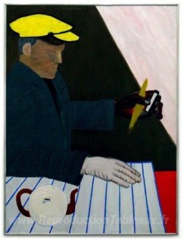 Homme en bonnet jaune