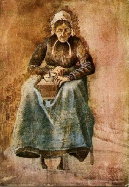 Femme broyant du café