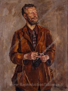 Portrait d'un critique d'art Sergei Nikolaevich Troynitskogo