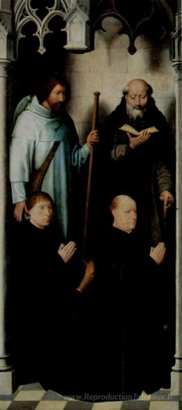 Triptych du mariage mystique de Sainte-Catherine d'Alexandrie, l