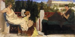 Des chiffres sur la terrasse par l'Acropole