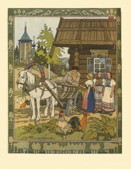 Illustration de l'histoire de la fée russe "Feather of Finist Fa