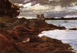 Près du jour sur la rive du Maine
