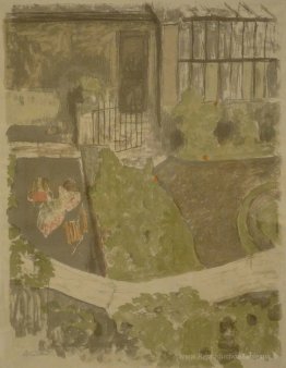 Le jardin à l'extérieur de l'atelier