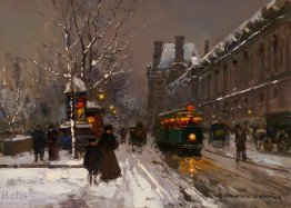 Quay du Louvre, hiver
