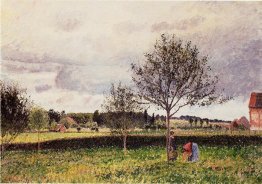 Paysage Eragny, le pré