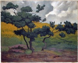 Paysage fabriqué en bois