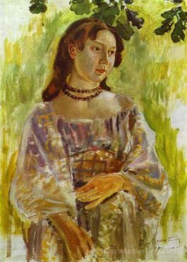 Jeune fille avec un collier