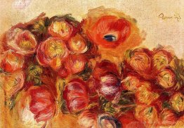Étude des fleurs anémones et tulipes