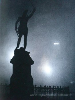 Statue de Marshall Ney dans le brouillard