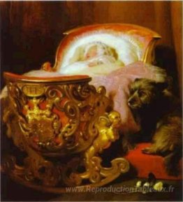 Peinture de la bébé princesse Alice du Royaume-Uni