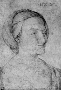 Tête d'une femme souriante