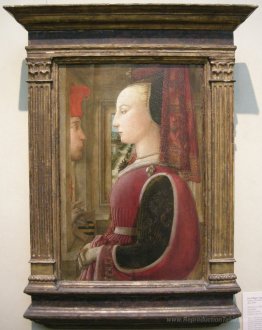 Portrait d'un homme et d'une femme à un tas