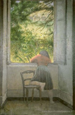Fille à la fenêtre