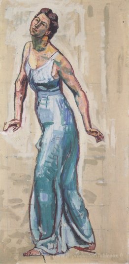 Figure de la femme à la frontière en Blue Gwand