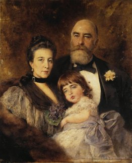 La famille de Volkov. Portrait de groupe de M.S.Volkov, S.N.Volk