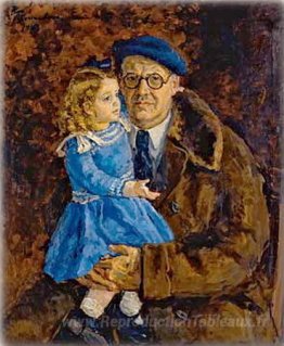 Autoportrait avec sa petite-fille