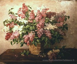 Lilas dans un panier