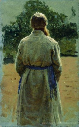 Le sergent, du dos, éclairé par le soleil