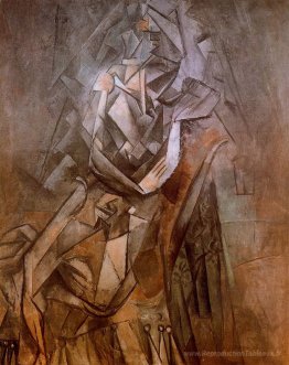 Femme assise dans un fauteuil