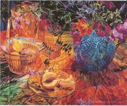 Couper Peach, Vase bleu