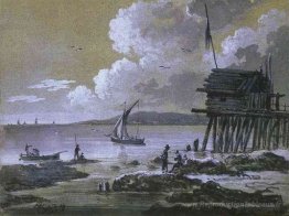 Paysage marin la nuit