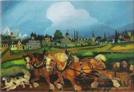 Planter avec des chevaux