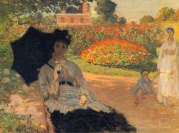 Camille Monet dans le jardin