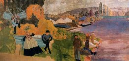 Les gens par la rivière