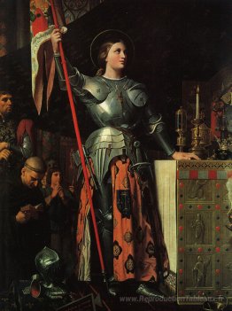 Joan de l'arc sur la corronation de Charles VII dans la cathédra