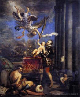Philippe II offrant à Don Fernando à la victoire