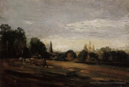 Paysan travaillant dans les champs