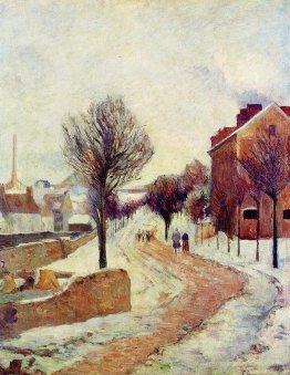 Banlieue sous la neige