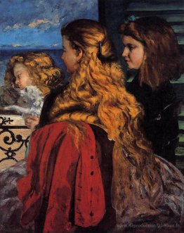 Trois filles anglaises à une fenêtre