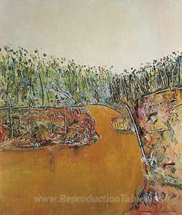 Paysage avec oie
