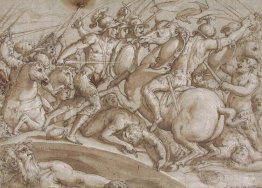 Défense de Ponte Rozzo sur la rivière Tamino en 1524